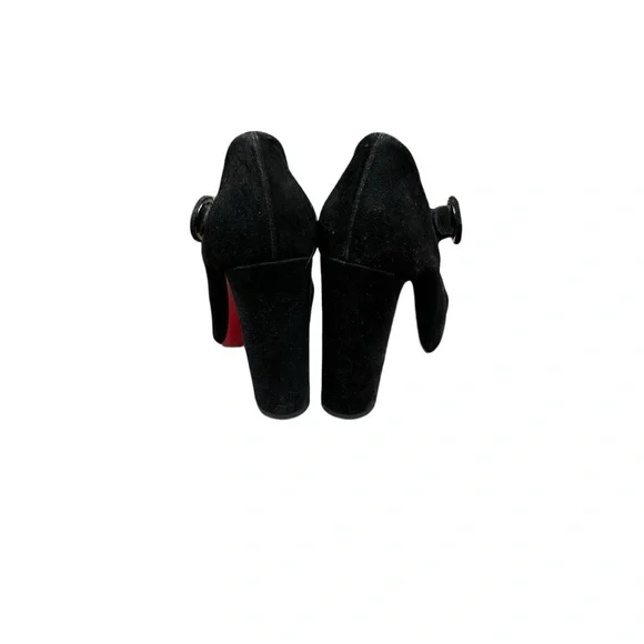 CHRISTIAN LOUBOUTIN SUEDE 100 MISS ELLEN CRISSCROSS PUMPS 40.5 - Picture 13 of 14